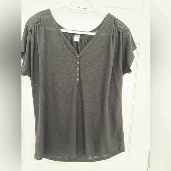 Black old navy knit blouse - Picture 1 of 2
